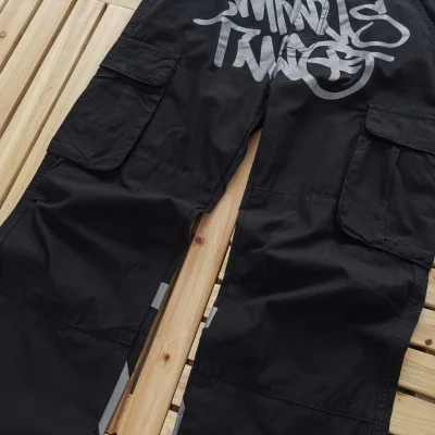 Штаны Stussy With The Inscription Of The Logo "Black/Gray" фото № 5