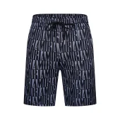 Шорты Amiri Repeating Logo Inscription Horisontal Lines And Front Pocket "Blue"