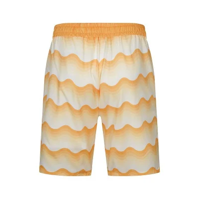Шорты Casablanca Waves Print And Small Logo "Orange" фото № 2
