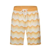 Шорты Casablanca Waves Print And Small Logo "Orange"