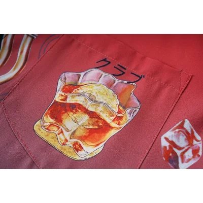 Рубашка Casablanca Cocktail Print "Red" фото № 3