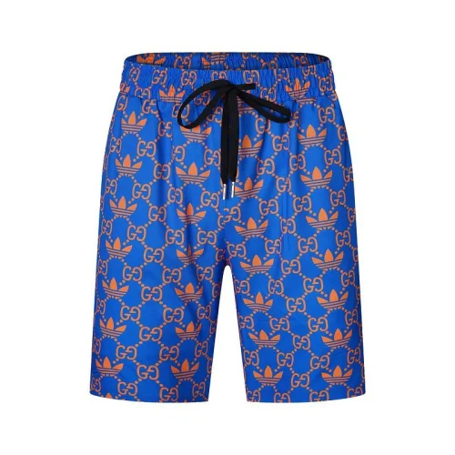 Шорты Gucci Trefoil And Logo Print With Dots "Blue"