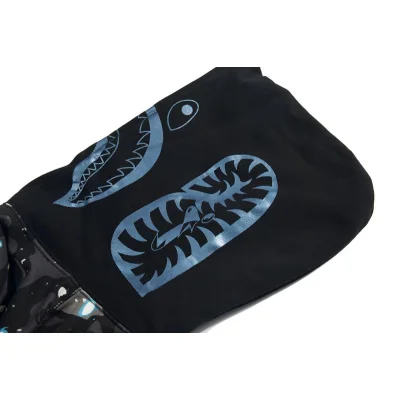 Худи A Bathing Ape Camouflage Paint Stains Shark Zip "Black" фото № 4