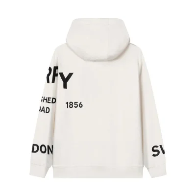 Худи Burberry Text On The Chest And Sleeve "White" фото № 2