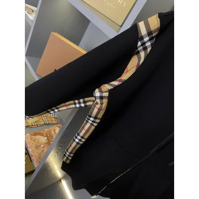 Худи Burberry Checked Print On The Sides "Black" фото № 6