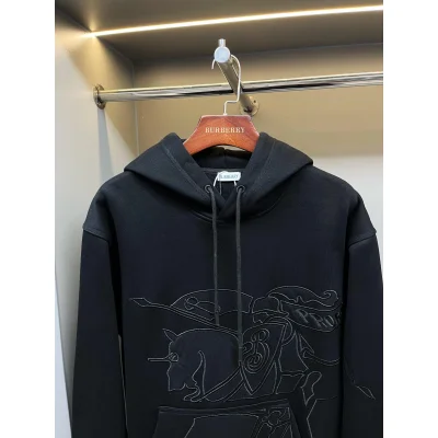 Худи Burberry Frontside Black Print Warrior And Horse Prorsum "Black" фото № 2