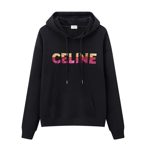 Худи Celine Logo Made Of Sequins "Black"