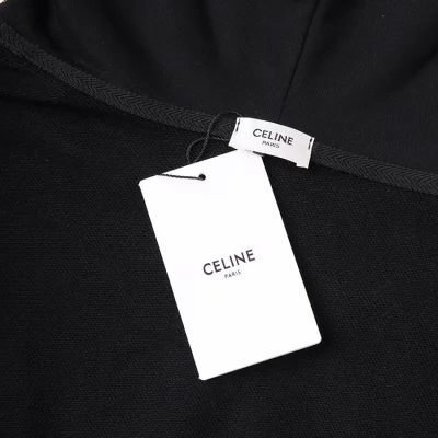 Худи Celine Logo Made Of Sequins "Black" фото № 7