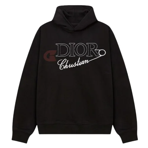 Худи Christian Dior Frontside Logo Black Letter C "Black"