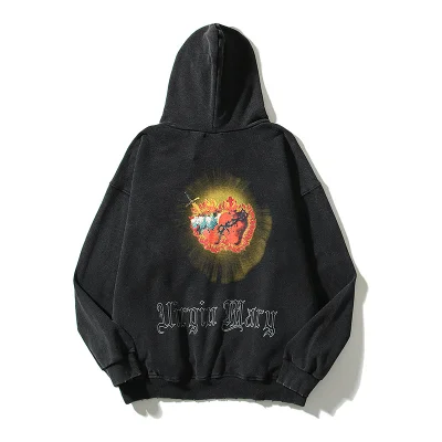 Худи False Perception Virgin Mary "Black" фото № 4