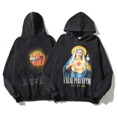 Худи False Perception Virgin Mary "Black" фото № 5