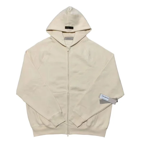 Худи Fear Of God Having Text Logo - ZIP "Cream"