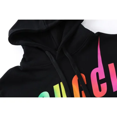 Худи Gucci Kangaroo Pocket Thorny Logo "Black" фото № 3