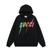 Худи Gucci Kangaroo Pocket Thorny Logo "Black"