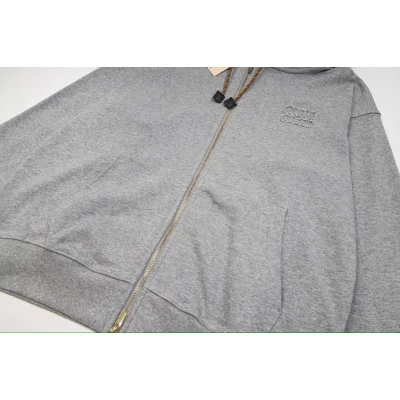 Худи Miu Miu Frontside Gray Clear Logo Miu Miu "Gray" фото № 7