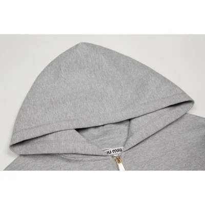 Толстовка Miu Miu Breathable Material "Gray" фото № 4