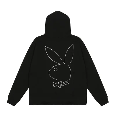 Худи Revenge Rhinestones Playboy "Black" фото № 2
