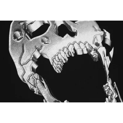 Худи Revenge Metal Skull Scream "Black" фото № 6