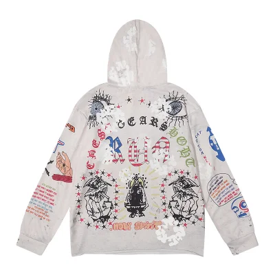 Худи Saint Michael Good And Evil "White/Gray" фото № 7 Худи Saint Michael Good And Evil "White/Gray" фото № 7