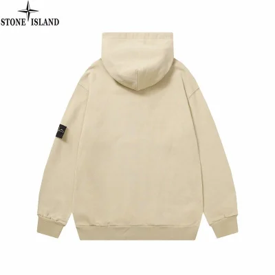 Худи Stone Island With Black Compass Logo Patch "Cream" фото № 2