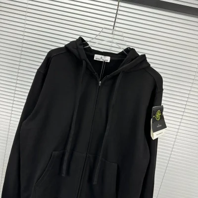 Худи Stone Island With Patch - ZIP "Black" фото № 3