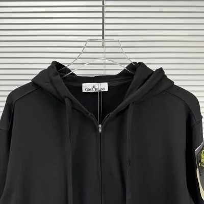 Худи Stone Island With Patch - ZIP "Black" фото № 6