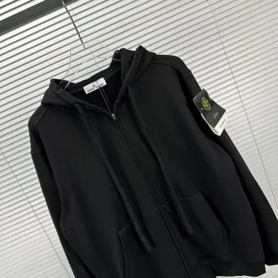 Худи Stone Island With Patch - ZIP "Black" фото № 8