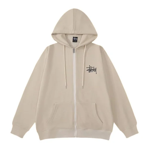 Худи Stussy Facsimile Style Logo ZIP "Beige"