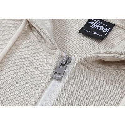 Худи Stussy Facsimile Style Logo ZIP "Beige" фото № 8