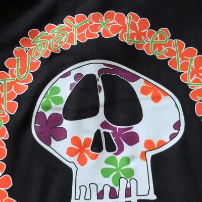 Худи Stussy Skull Inside Flowers Circle "Black" фото № 7