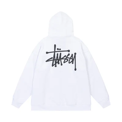 Худи Stussy With Logo Brand ZIP "White" фото № 8