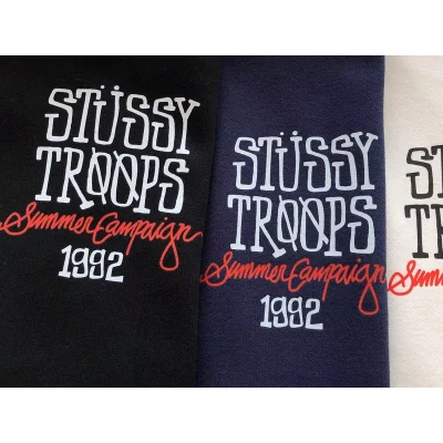 Худи Stussy Inscription Stussy Troops And Saber Print "Blue" фото № 5
