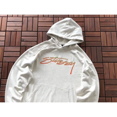 Худи Stussy Plain With Front Logo And Wide Pocket "White" фото № 2 Худи Stussy Plain With Front Logo And Wide Pocket "White" фото № 2