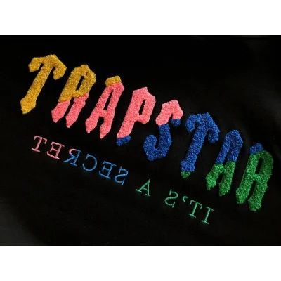 Худи Trapstar Wide Front Pocket And Three Color Embroidered Logo "Black" фото № 6