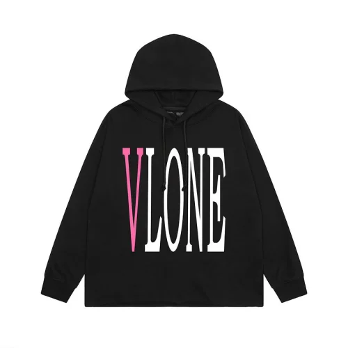 Худи Vlone Text With Pink Letter V "Black"
