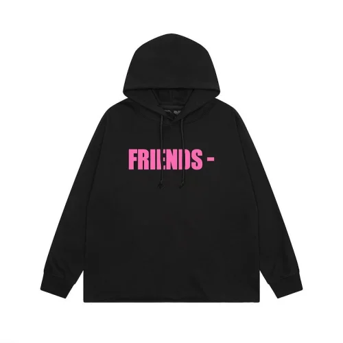 Худи Vlone Pink Text Friends "Black"