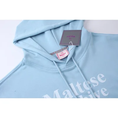 Худи Wai Kei Three Dogs Maltese Archive "Light Blue" фото № 2