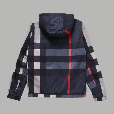 Ветровка Burberry With Logo - Tartan Style "Blue/Gray" фото № 2