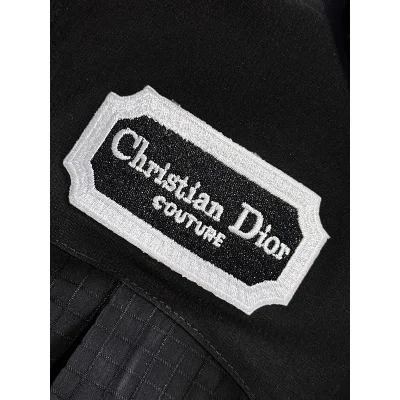 Куртка Christian Dior White Logo Couture "Black" фото № 5