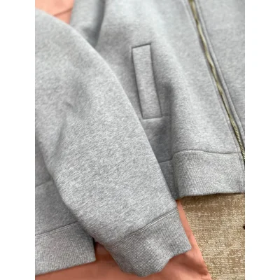 Куртка-бомбер Miu Miu Frontside Mini Brown Logo Miu Miu "Gray" фото № 2