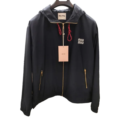 Куртка Miu Miu White Frontside Logotype Miu Miu "Black"