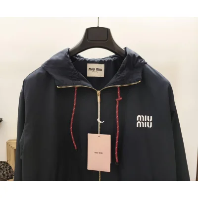 Куртка Miu Miu White Frontside Logotype Miu Miu "Black" фото № 6