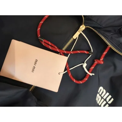 Куртка Miu Miu White Frontside Logotype Miu Miu "Black" фото № 4