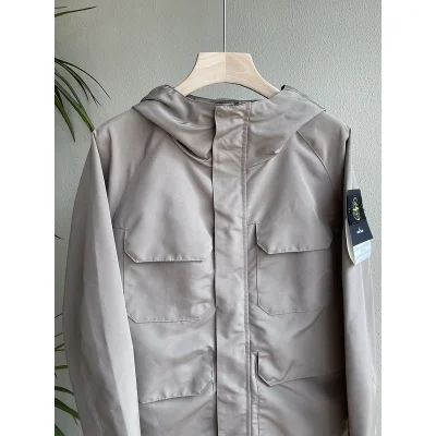 Ветровка Stone Island Comfortable With A Hood "Gray" фото № 2