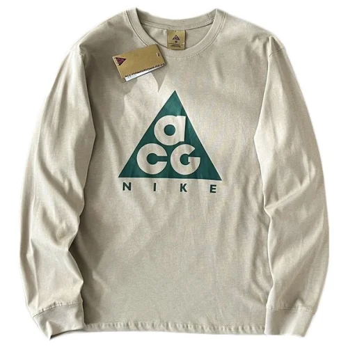 Лонгслив ACG Logo Inside Triangle Front "Beige"