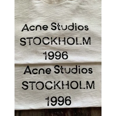 Лонгслив Acne Studios Inscription Stockholm 1996 "White" фото № 4