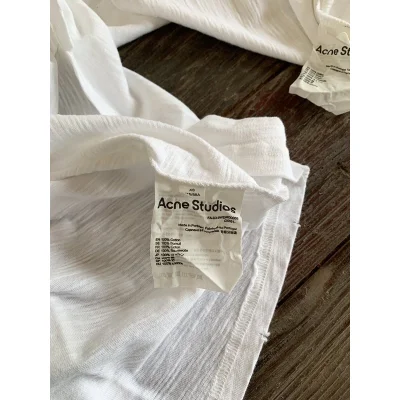 Лонгслив Acne Studios Inscription Stockholm 1996 "White" фото № 5