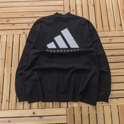 Лонгслив Adidas Big Logo Back "Black" фото № 2