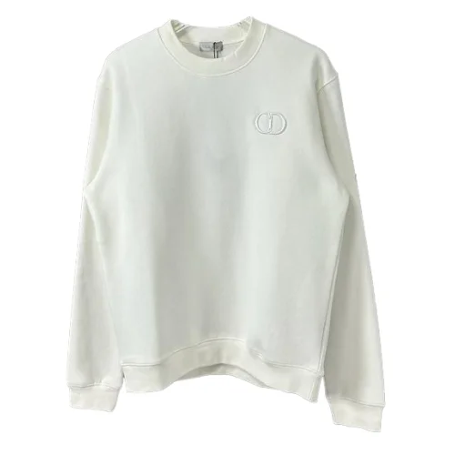 Лонгслив Christian Dior Clear Frontside Logo CD "White"