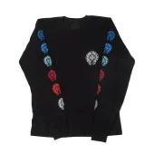 Лонгслив Chrome Hearts Long and Short Sleeve Logo print "Black"